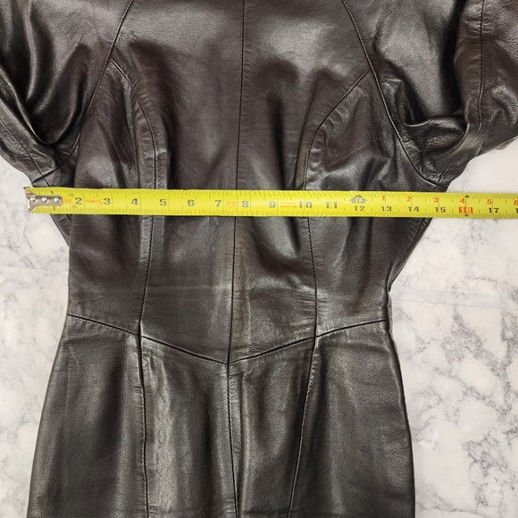 Vintage Michael Hoban Leather Dress - Picture 9 of 12